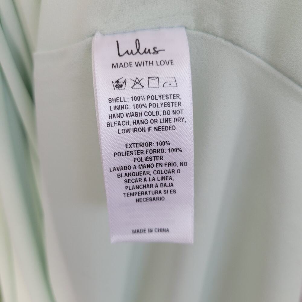 Lulus Danalia Sage Floral Burnout Strapless Maxi Dress size M Wedding Fairy New - Picture 9 of 9